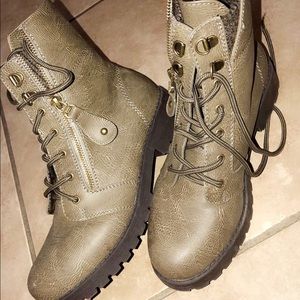 Army green boots